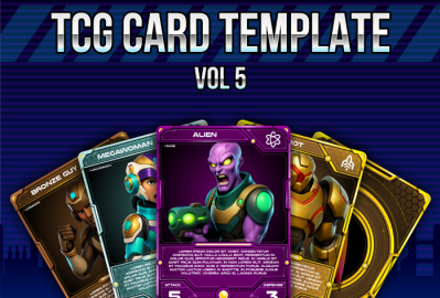 TCG Card Game Template vol. 5 main cover image